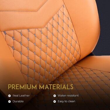 Noblechairs ICON Cognac/Schwarz: Ігровий крісло з екошкіри, 150 кг, ергономічний офісний крісло з підлокітниками