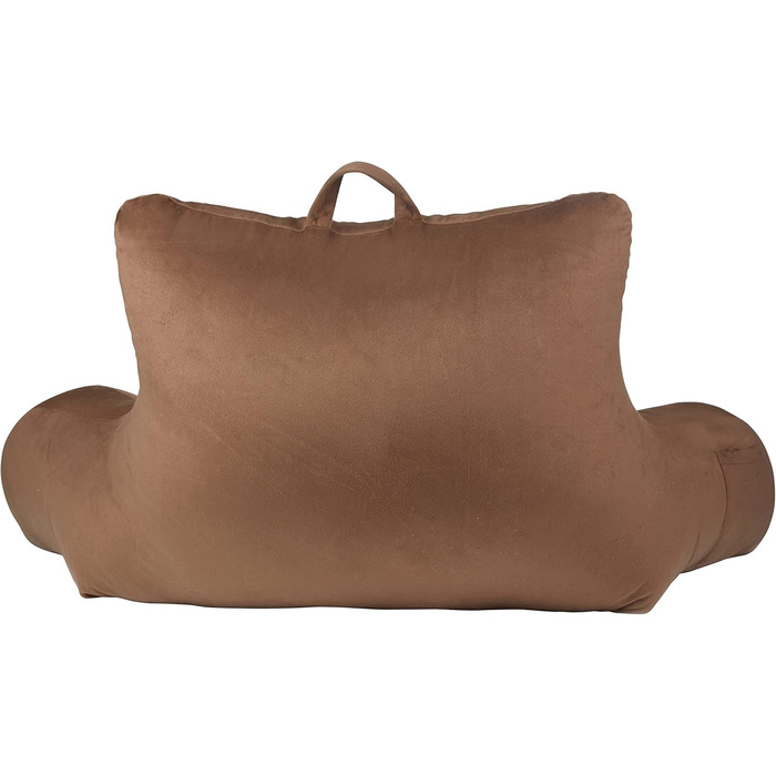 Підстилка для ліжка Klear Vu Velours з подушкою для підтримки спини, кишеню та ручка, Коко Браун