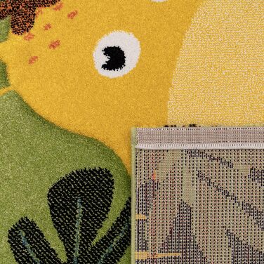 Дитячий килим Дитяча кімната Хлопчик Дівчинка Сучасний тваринний мотив Джунглі Зелений Сірий Коричневий, Розмір 200x290 см