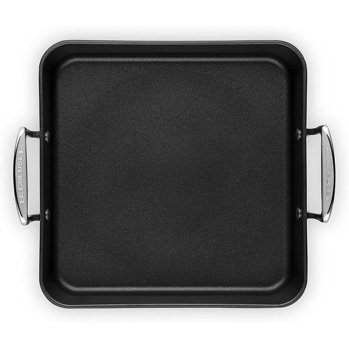 Сковорода LE CREUSET з антипригарним покриттям, 34 см, для всіх типів плит (вкл. індукційні), алюміній, сірий/срібний