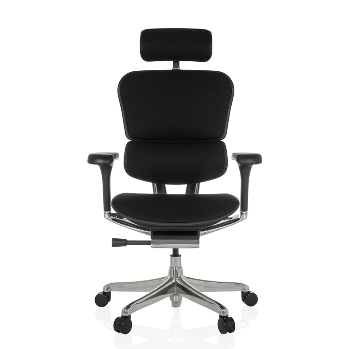 Офісне крісло / Крісло керівника ERGOHUMAN GEN2, тканина, чорний колір, hjh OFFICE