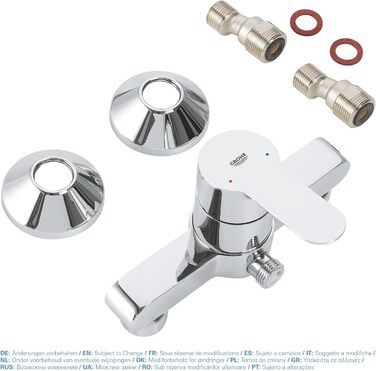 Змішувач для ванни Grohe BauEdge, хром, з перемикачем душ/ванна, 23334000