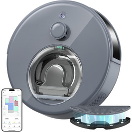 Робот-пилосос OKP L7G 3-в-1 з функцією миття, 6000Pa, LiDAR, 150 хв, WiFi, Alexa, для тварин, килимів, твердих підлог, сірий Робот-пилосос OKP L7G 3-в-1 з функцією миття, 6000Pa, LiDAR, 150 хв, WiFi, Alexa, для тварин, килимів, твердих підлог, сірий