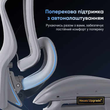 Ергономічне офісне крісло SIHOO Doro C300 Pro white з підлокітниками 6D та підтримкою попереку