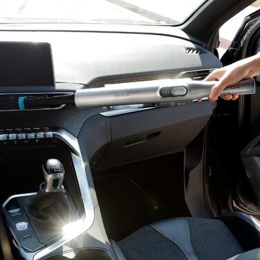 Ручний пилосос Cecotec Conga Rockstar: 210 Вт, цифровий, 20 кПа, до 40 хв роботи, 2 режими, аксесуари для меблів та матраців, сірий (Micro Essential)