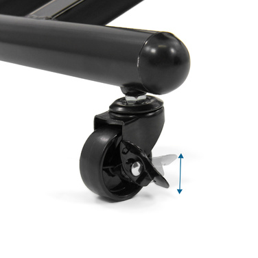 Крісло для ніг/Підставка для ніг ORTHONI з газовим амортизатором, PU, чорний, hjh OFFICE