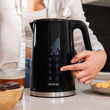 Електричний чайник Cecotec Thermosense 800 Neo: 1,7л, 2200W, регулювання температури, сталь, Keep Warm