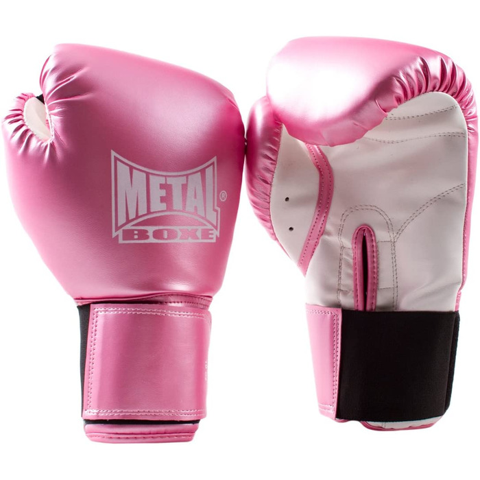 Боксерські рукавички METAL BOXE (8 унцій, рожеві (рожеві))