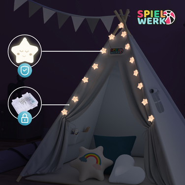 Ігровий намет Teepee сірий 160x130x130см