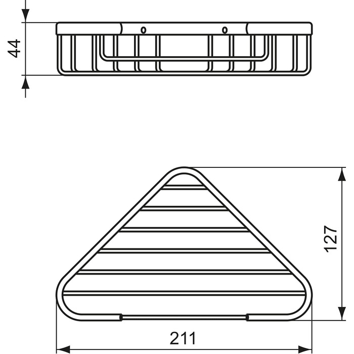 Кутовий кошик для мила Ideal Standard A9105AA IOM (чорний шовк)