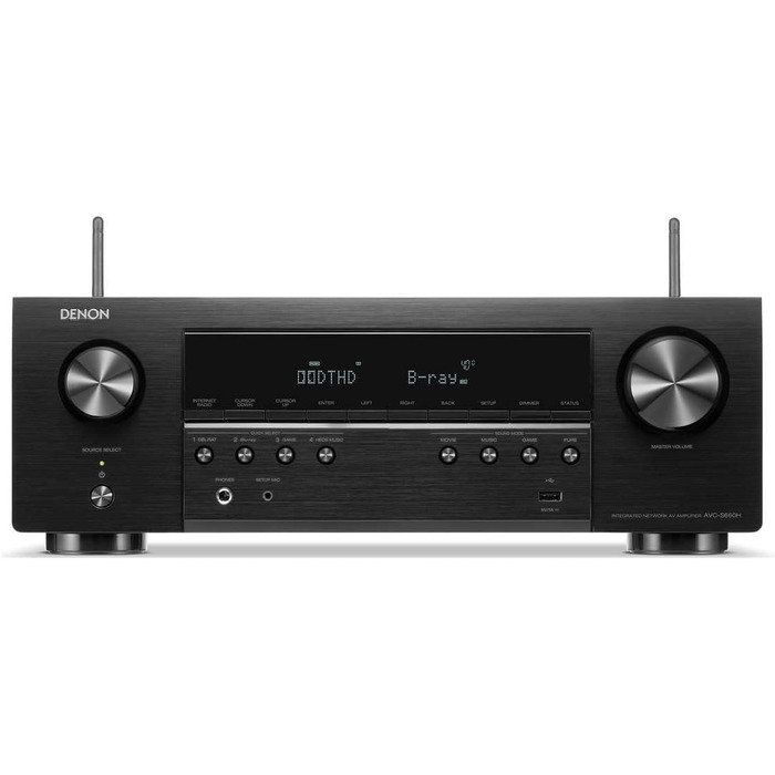 Голосове керування Denon AVC-S660H 5.2ch 8K 135 Вт Dolby TrueHD Surround DTS-HD Master Audio