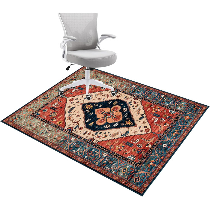 Килимок для захисту підлоги під стілець 90x120 см - килимок для ігрового крісла, офісного крісла, антиковзаючий, прямокутний