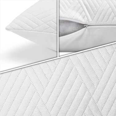 Наволочки для подушок Paco Home вельветові, м'які, комплект 2 шт. , колір білий (макс. 50 символів)