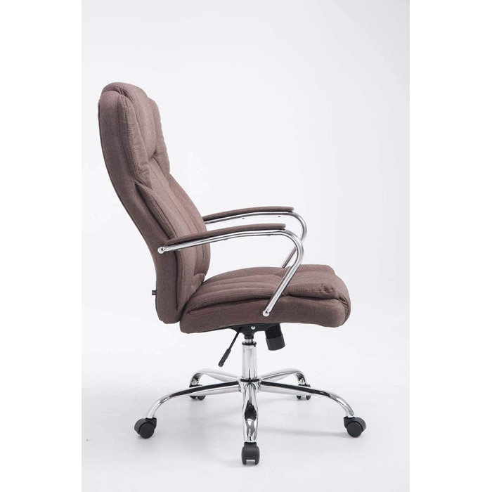 Офісне крісло Xanthos v2 класу CLP XXL з тканинною оббивкою I М'яке офісне крісло з високою спинкою і м'якими підлокітниками, колір (коричневий)