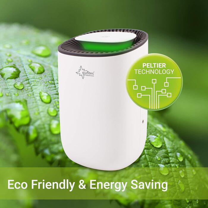 SUNTEC DrySlim 300 point: Електричний осушувач повітря для дому - 20 л/день, 63 м2, 3-в-1 (осушувач, очищувач, сушарка)