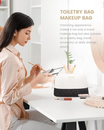 Сумка-мішок LOVEVOOK для жінок: дорожня, спортивна, з відділенням для взуття та мокрих речей, 2 шт. у наборі, 35л, бежевий & хакі