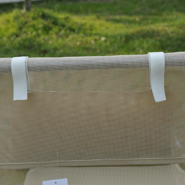 Outsunny Sun Lounger Садовий шезлонг Relax Lounger 4 кольори кремовий, складний і стійкий до погодних умов для саду, балкона, тераси