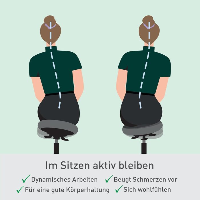 Офісний стілець Leitz Ergo Active з піною подвійної щільності, регульована висота 57-82 см, оббивка з переробленого матеріалу (110 кг), колір світло-сірий