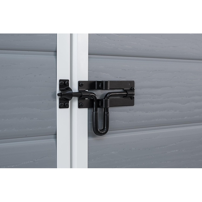 Сарай садовий Keter Manor Pent 6x4 сірий, пластиковий, вологостійкий, 183.5x111x200.5 см