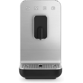 Еспресо-машина Smeg BCC11BLMEU з вбудованою кавомолкою, термоблоком, об'єм 1,4 л, чорна