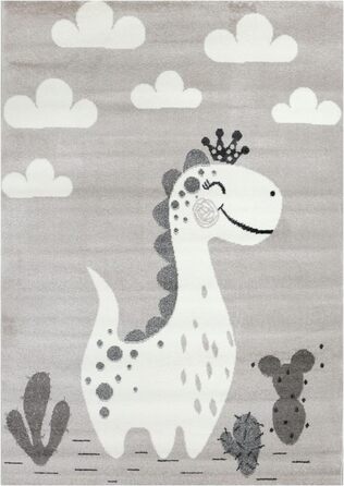 Дитячий килимок Дитячий килимок Дитячий килимок з усміхненим динозавром для дівчаток і хлопчиків, Розміри120x170 см (160x230 см)