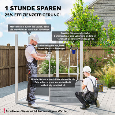 Гаражний бокс 1,9 м² 182 x 121 x 200 см. Садовий вокс з похилим дахом, підлогою та замикаючими дверима.