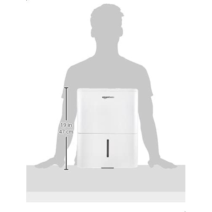Осушувач повітря Domopolis Basics, площа до 18 м2, на день, 40 м3 (12 л)