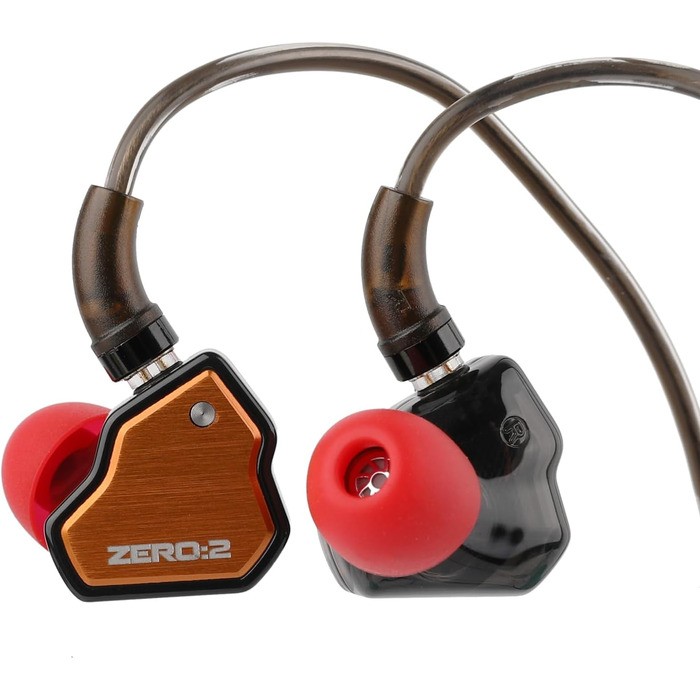 Гц x Crinacle Zero 2 IEM, 10 мм драйвер, дротовий, ігровий, кабель OFC, помаранчевий, 7