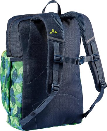 Дитячий рюкзак VAUDE Minnie для хлопчиків і дівчаток, зручний туристичний рюкзак для дітей, стійкий до погодних умов шкільний рюкзак з великою кількістю місця для зберігання та світловідбиваючими елементами One size Parrot Green/Eclipse