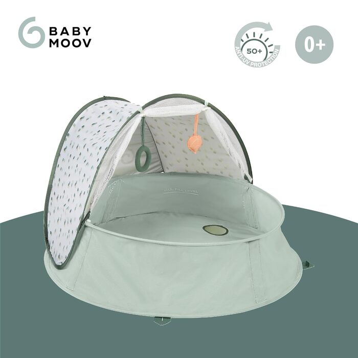 Дитяче пляжне намет Babymoov Strandmuschel 3-in-1 Aquani Matrose з UV-захистом SPF 50, басейн та манеж для відпочинку (Прованс)