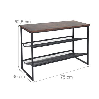 Стелаж для взуття Relaxdays металевий 75x30x52 см