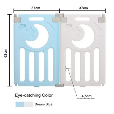 Змінні панелі для дитячого манежу Dripex 2 панелі 37х62см синьо-білі