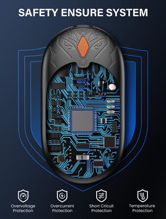 Електричні грілки для рук 2 шт. - легкі, перезаряджувані, з 3 режимами нагріву, до 24 годин роботи, USB, для активного відпочинку взимку (Оранжевий)