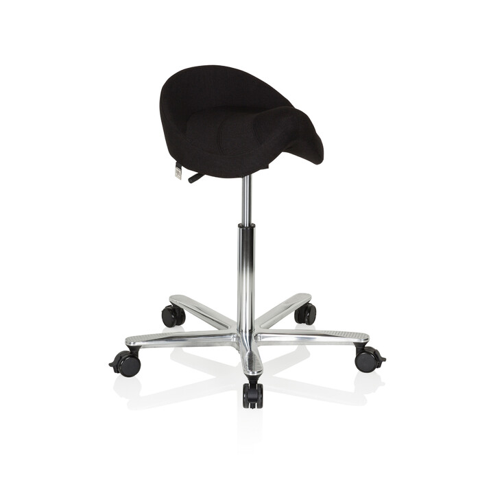 Офісний стілець/табурет MOVE-TEC 3D PRO I з сидінням у вигляді сідла, чорного кольору, hjh OFFICE