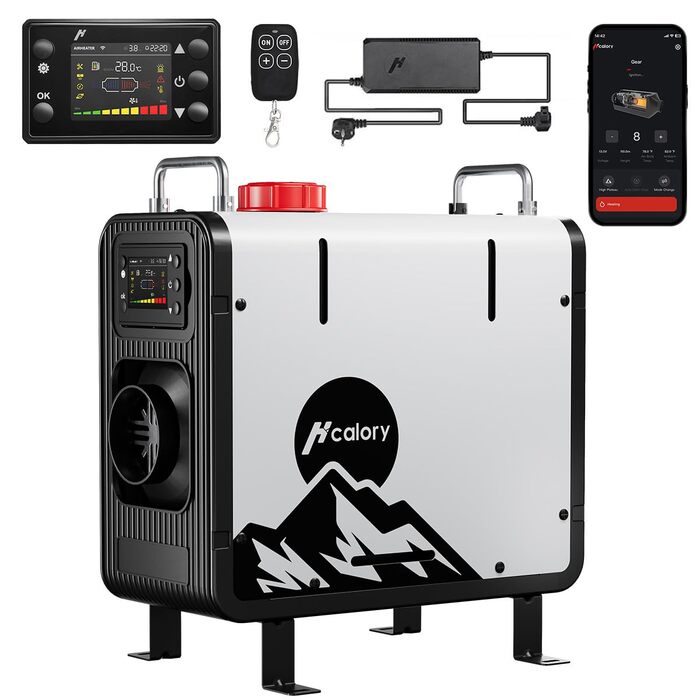 Дизельний автономний опалювач 8kW Blazecore Station 2 (12/24V) з Wi-Fi, адаптер 220V, 10-рівнів регулювання температури, для авто та вантажівок