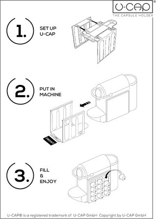 Тримач для капсул Nespresso® PIXIE/PIXIE CLIPS U-CAP (з чеком!) Чорний