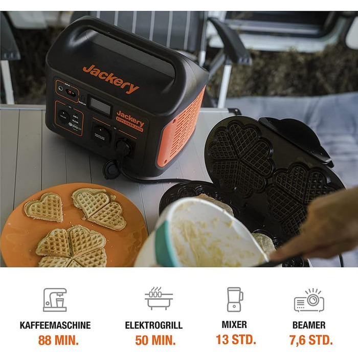 Jackery Explorer 1000: Портативна електростанція 1002Wh з сонячною панеллю 100W - Мобільний акумулятор з 230V, USB та QC для відпочинку на природі (E1000)