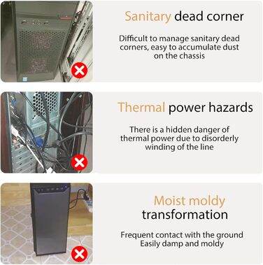 Підставка для комп'ютера настільна, 40x40x7 см, мобільна, універсальна, для ПК, ігрового комп'ютера, офісу