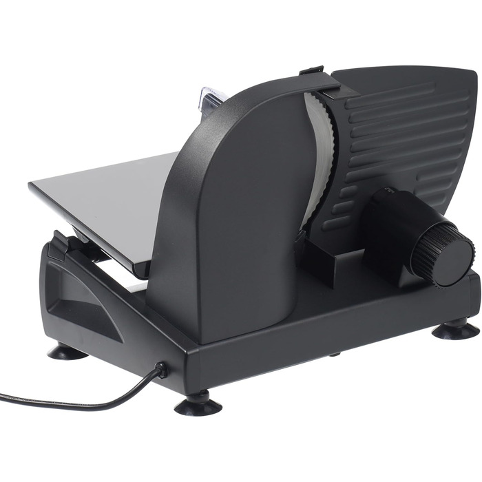 Електрична швейцарська машина для нарізання Allesschneider AS190 DUAL 200W з нержавіючої сталі з хвилястим та гладким лезом, компактна, професійна, для нарізання хліба та інших продуктів, регулювання 0-15 мм