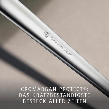 Набір столових приборів WMF Corvo на 6 осіб (30 предметів), нержавіюча сталь Cromargan protect, матове покриття, стійкий до подряпин, придатний для миття в посудомийній машині