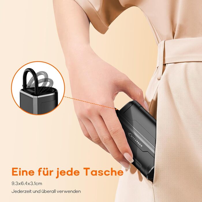 Електричний грілка для рук MyCARBON 10000 mAh USB-C, 9 годин роботи, 3 режими, багаторазовий, для жінок та чоловіків, подарунок для кемпінгу, туризму, гольфу