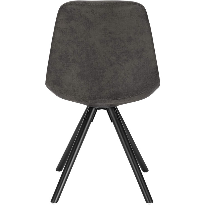 Стільці для їдальні WOLTU, кухонні стільці, скандинавський дизайн, стільці для туалетного столика, крісла для відпочинку, м'які стільці, ретро дизайн, сіре забарвлення, комплект з 2 шт.