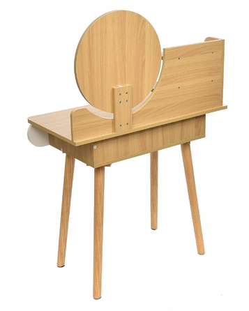 Туалетний столик Jumi, світлий дуб, матовий, 80 x 122 x 40 см