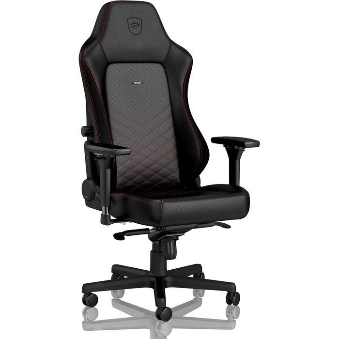 Noblechairs HERO - ігрове крісло, офісне крісло, крісло для роботи - PU-шкіра, чорно-червоне