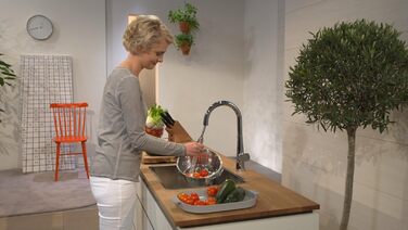 Змішувач для кухні hansgrohe Talis S одноважільний, комфортна висота 200 мм з висувним душем, хромований Висота виливу 200 мм без шлангової коробки хром