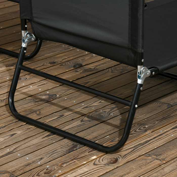 Набір з 2 сонячних лежаків, розкладні садові лежаки з 5-рівневим регулюванням спинки та максимальною вагою користувача до 120 кг