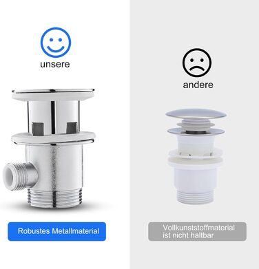 Змішувач для ванної кімнати з витяжною штангою, однорідний змішувач, хромований, з витяжною штангою, для ванної кімнати, з сифоном