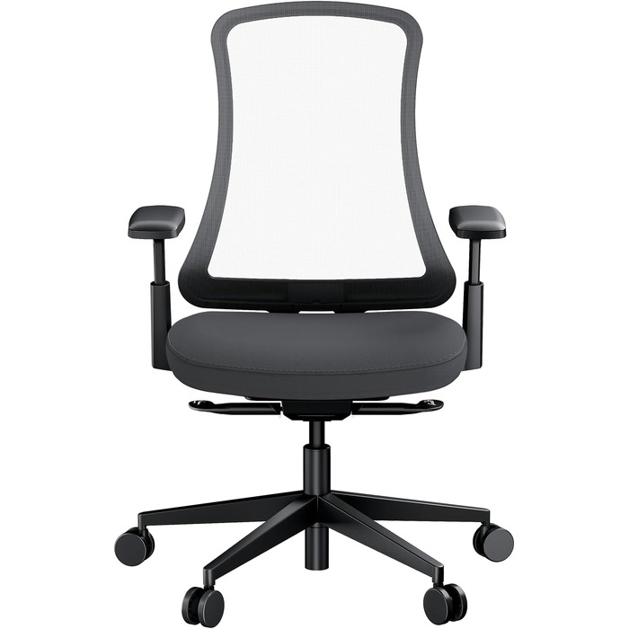 Офісний стілець ProtoArc Flexer ергономічний чорний з регулюванням глибини сидіння та дихаючою сітчастою спинкою для дому та офісу