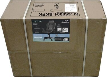 Ігровий крісло Speedlink Looter – ергономічне, чорне, на штучній шкірі, до 140 кг