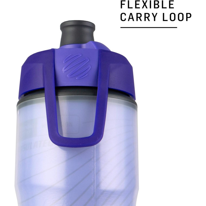 Термоізольована велосипедна пляшка для води Squeeze 710 мл - Bike & Sport з технологією Omniflow (червоний)